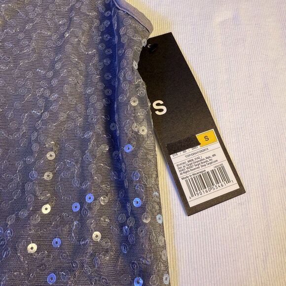 Mossimo Sequins Tank Top Size S Gray Layer Evening Going Out‎ Bling Party NWT - Picture 5 of 10